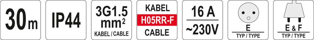 30m Extension Cord Reel