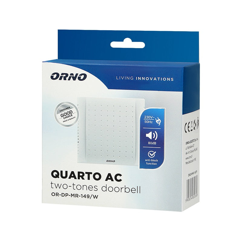 Timbre Bicolor 230v Quatro Ac Negro