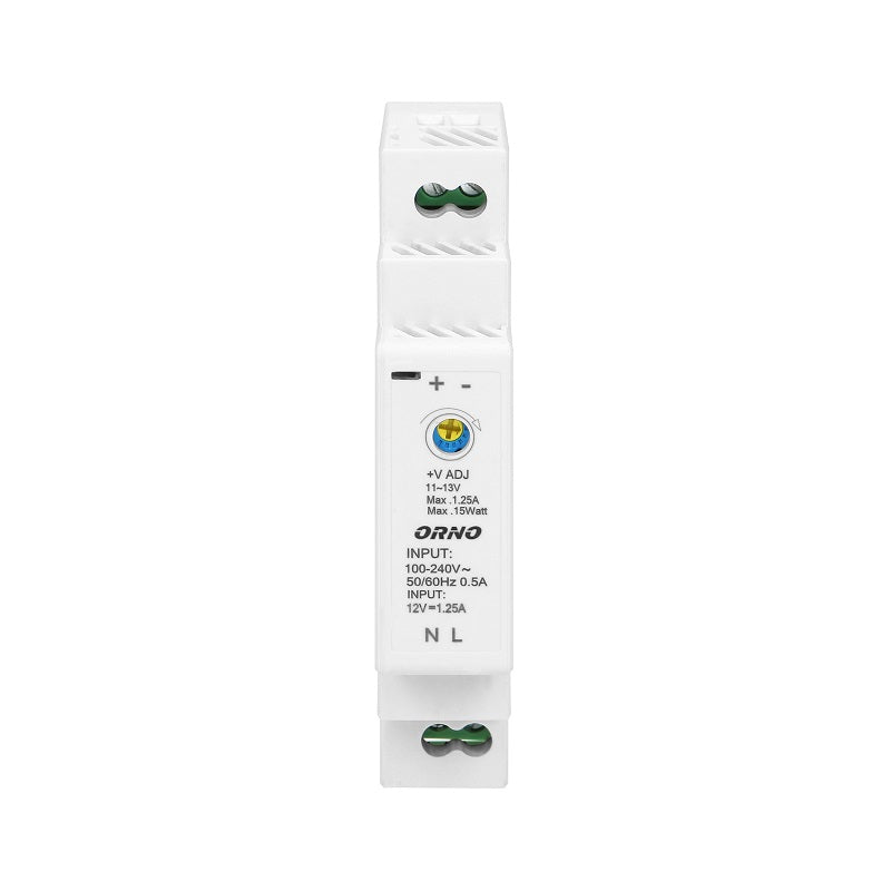 Din Rail Power Supply 12vdc 1.25a 15w 1 Module Width