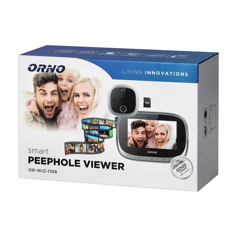 Electronic Door Viewer 4,3' med optagefunktion