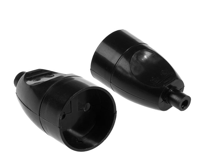 Single Socket 16a 250V Levehető B/u Fekete