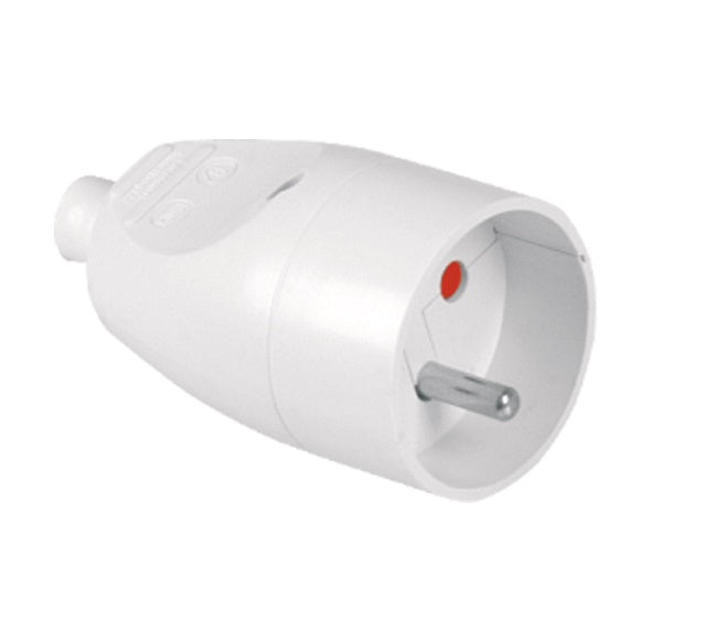 Single Socket 16a 250V Levehető fehérrel/fehérrel