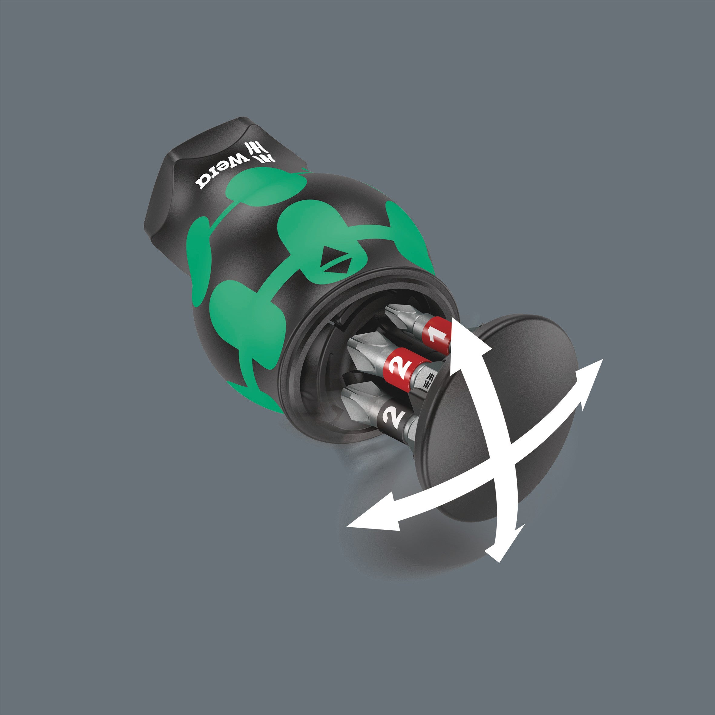 Kraftform Compact Stubby Screwdriver With 6 Bits
