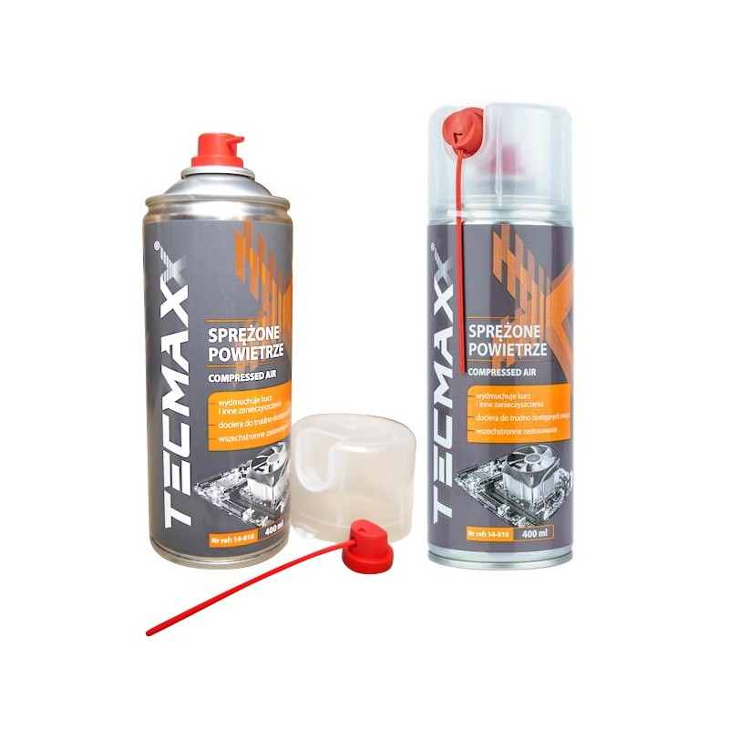Air Comprimé 400ml + Paille Tecmaxx