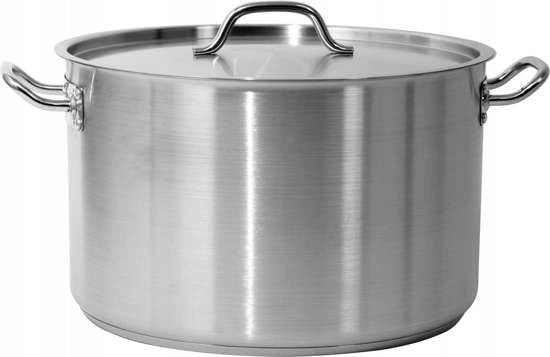 Olla Alta Con Tapa Acero Inoxidable 40x25 31,4l