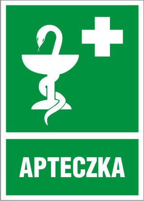 Adesivo informativo sulla salute e sicurezza sul lavoro Obh-01/de Kit di pronto soccorso