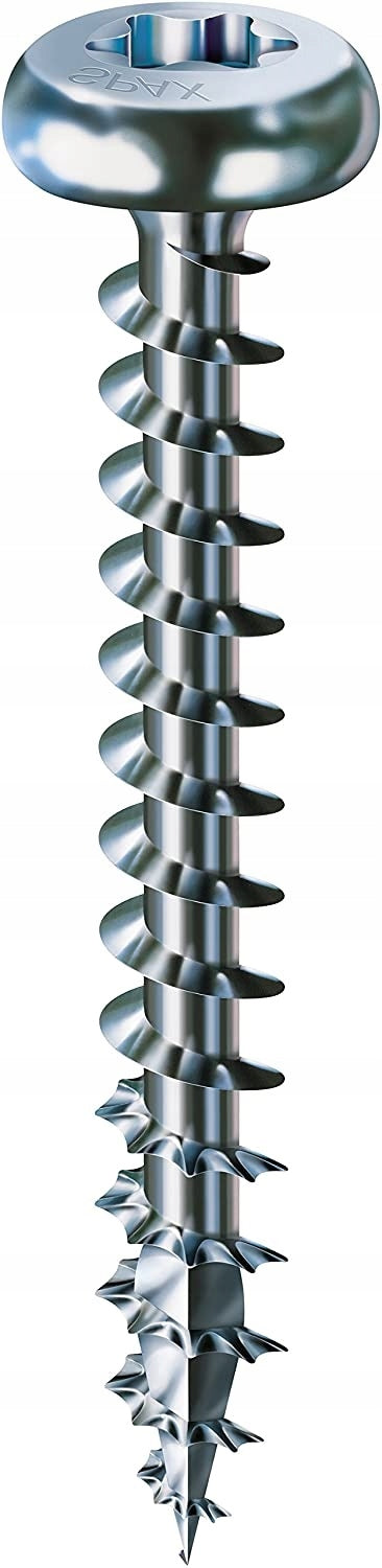 Screw Head (200) White Galvanized 3.0*20mm Hb Tx Mini
