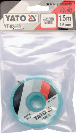 Téip Dhídhíoil Copar Braid 1.5mm*1.5m