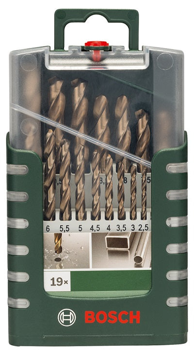 19 ks Sada vrtákov na kov Hss-co Din 338 1-10mm.