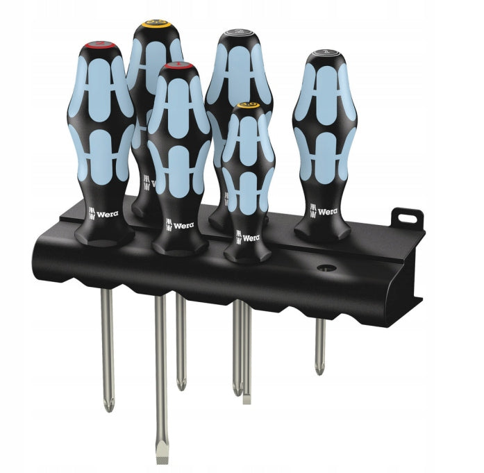 Stainless Steel Screwdriver Set + Hanger 6 Pcs