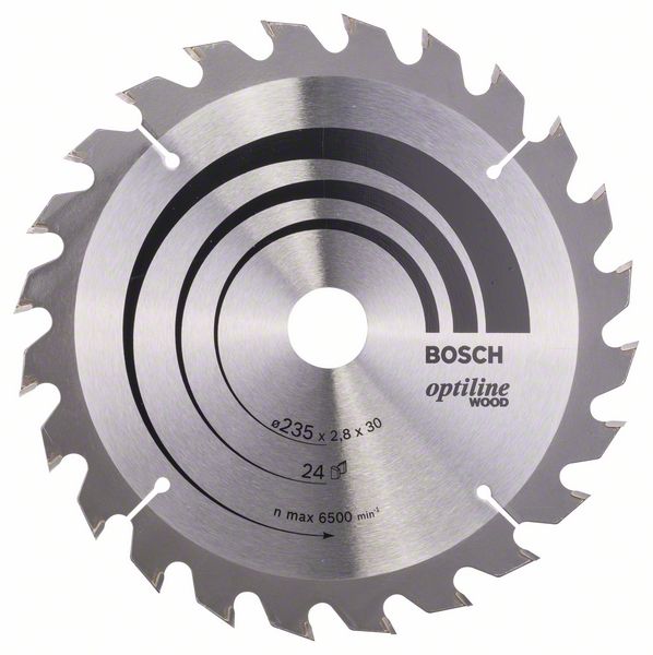Sega Circolare-h Optiline Legno 235*30/25*2.mm 24t