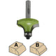Cutter pentru rotunjire lemn 23mm 9.5-5-47