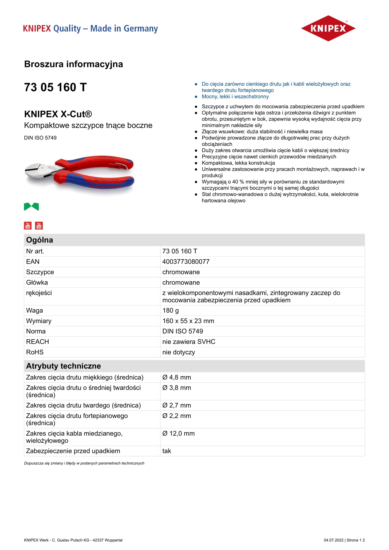 X-cut kompakt oldalvágó 160 mm