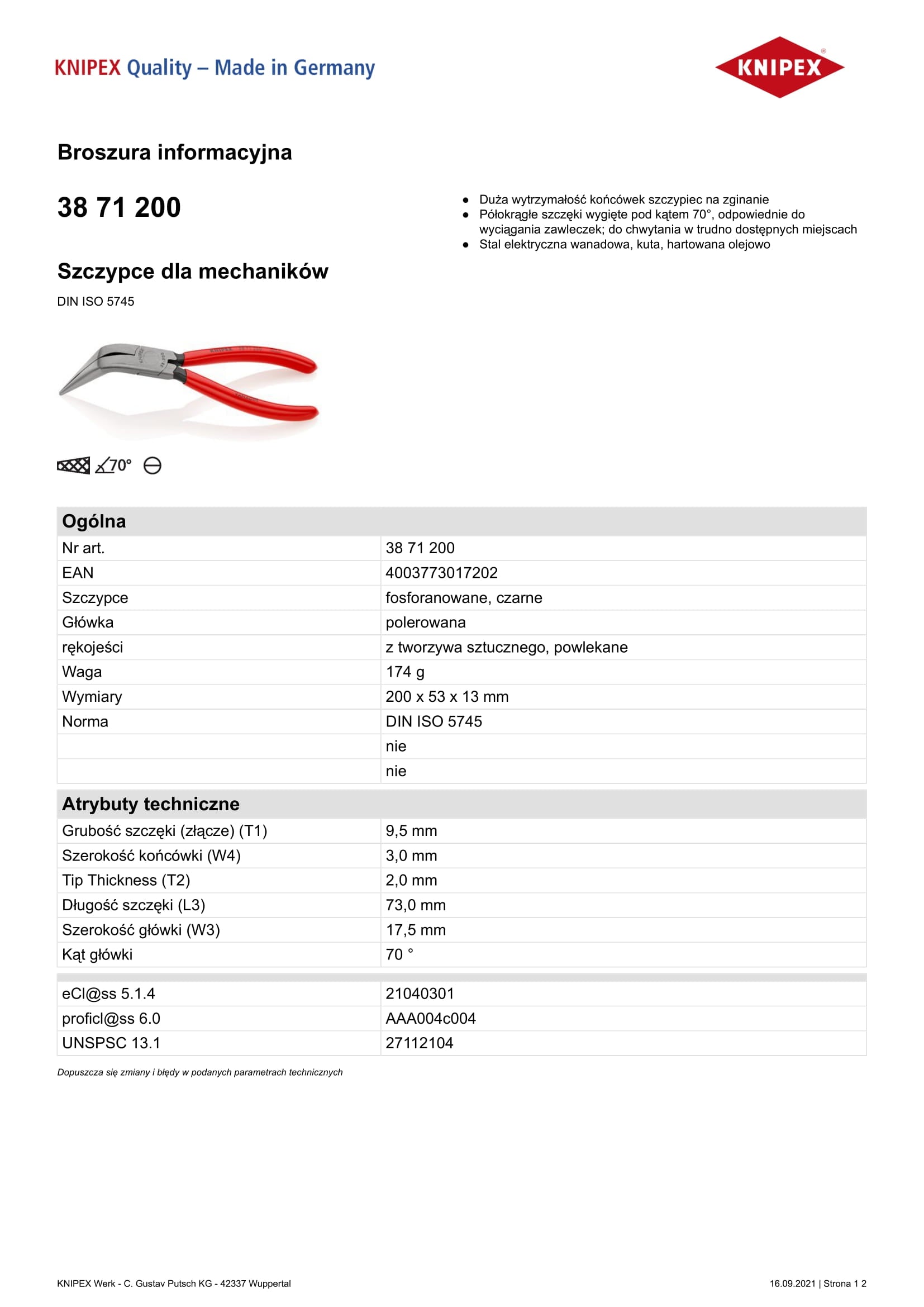 Pinza Meccanica 200mm