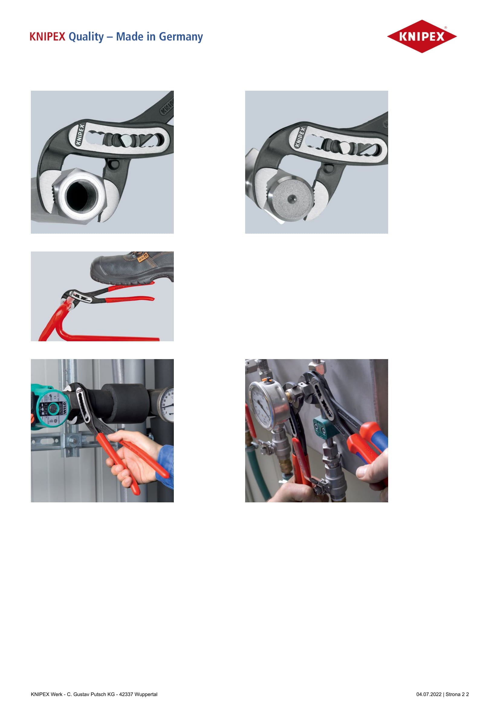 Alligator Pipe Pliers 250mm