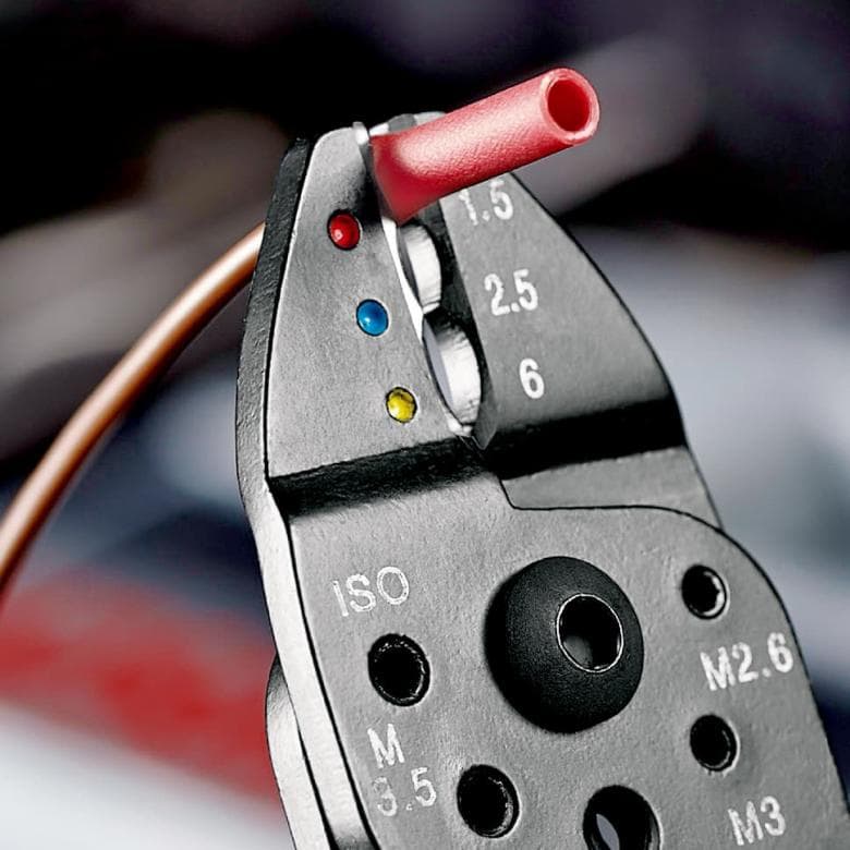 Crimpzange für Kabelstecker 0,5-6,0 mm