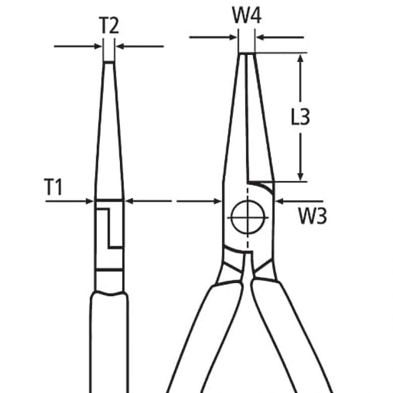Straight Half-round Cutting Pliers 140mm