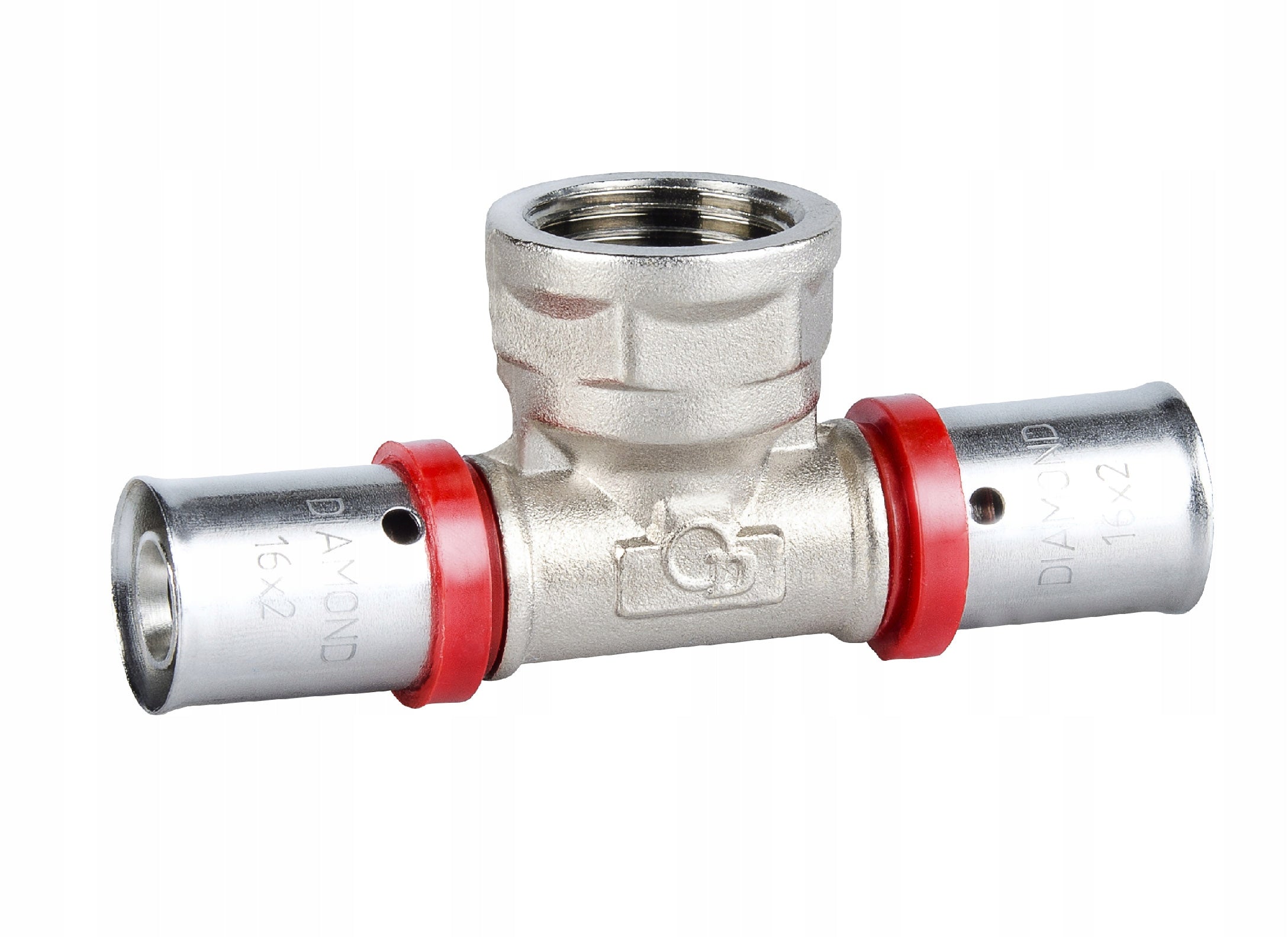 Tee En 1254-8 3/4x20x20.dz. Pex-al-pex Chrome