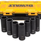 Set lange slagdoppen 1/2' 7 stuks