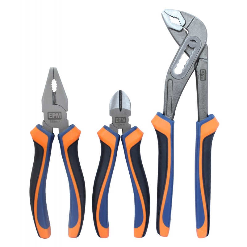 Hb Alligator Pliers Set 3 Pieces