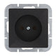 Pearl Single Socket P/t B/u Matte Black