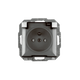 Pearl Single Socket P/t Z/u Ip44 Black M. Füstcsappantyú
