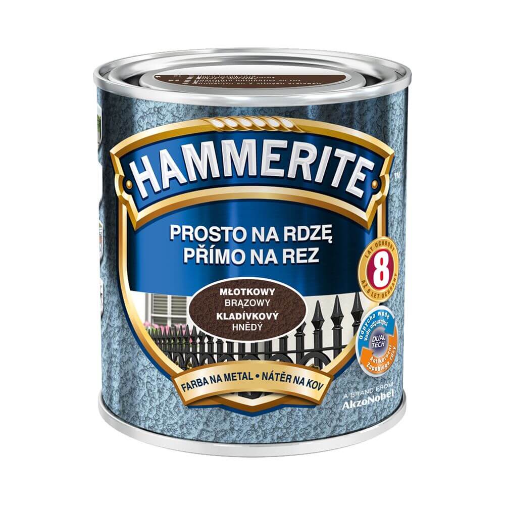 Hammerite Enamel Brown Hammerite 0.7l