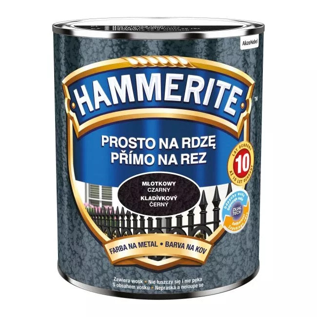 Hammerite Enamel Black 0.7l
