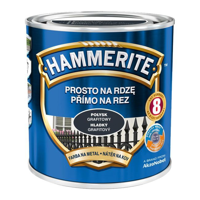 Hammerite Emalj Blank Grafit 0,7l