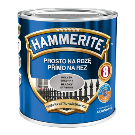 Email Hammerite Argintiu Lucios 0,7l