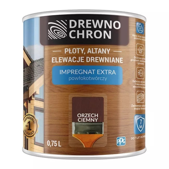 Drewnochron Coating Импрегниращ тъмен орех 4.5л