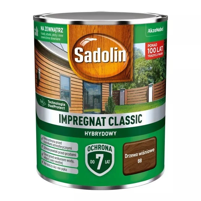 Sadolin Impregnat Classic Hybrydo 7 År Körsbärsträ 0,75