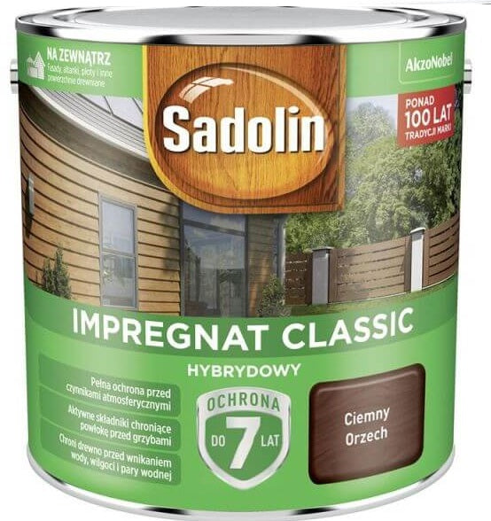 Impregnat Sadolin Classic Hybrid 7 Years Ciemny Orzech 0,75l