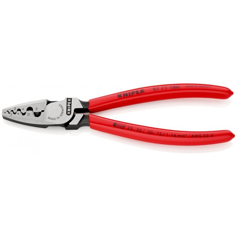 Self-adjusting 180mm Sleeve Crimping Pliers