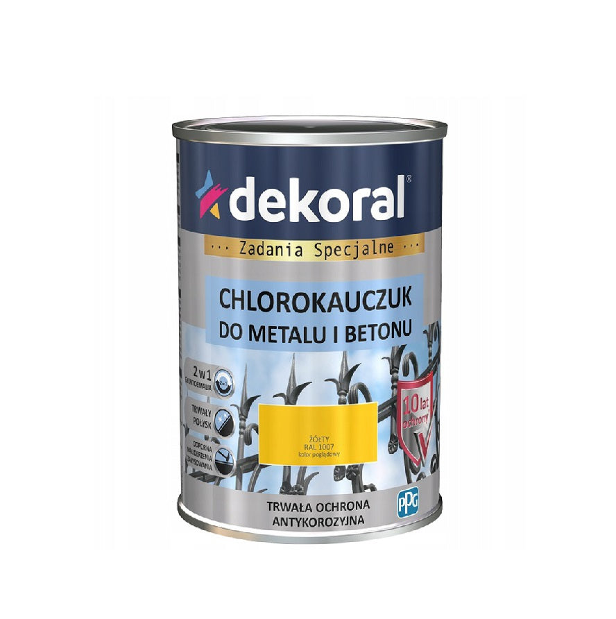 Strong Chlorined Rubber Enamel Yellow 0.9l Ral 1007
