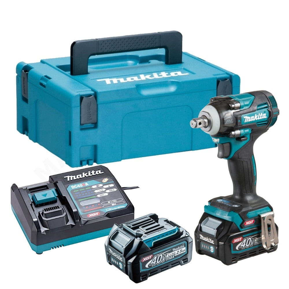 Trådløs slagnøgle 1/2'' 40v Xgt 350nm 2*2,5ah Makp