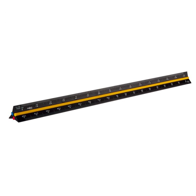 Trekantet lineal 30 cm.