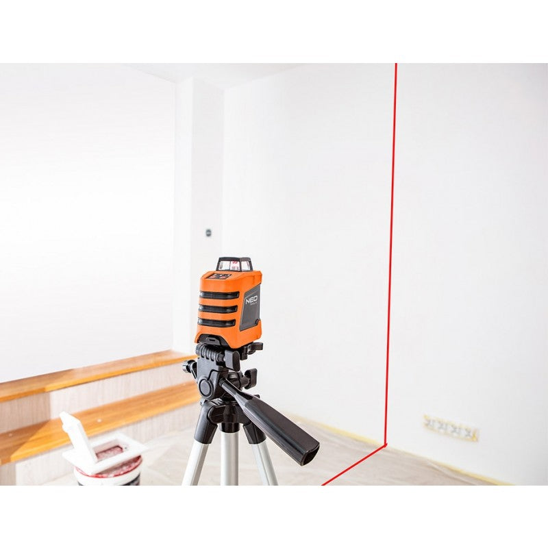 15m 360° Plano Horizontal Laser 1.5m Tripé Vermelho