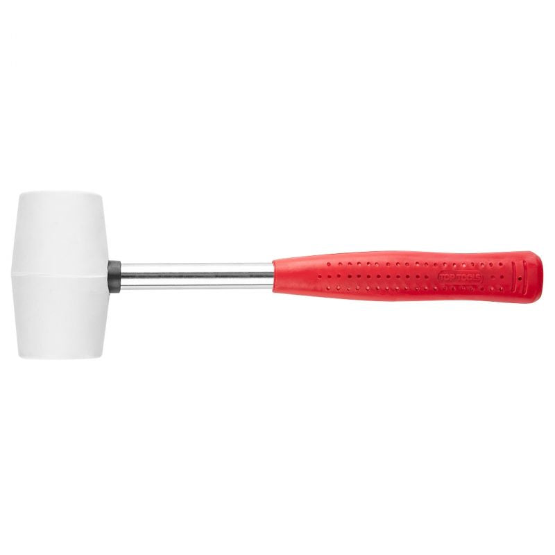 Rubber Hammer 225g Diameter 40mm White Rubber Metal Handle