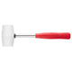 Rubber Hammer 225g Diameter 40mm White Rubber Metal Handle