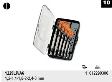 Set Of Precision Flat Screwdrivers 6 Pcs.