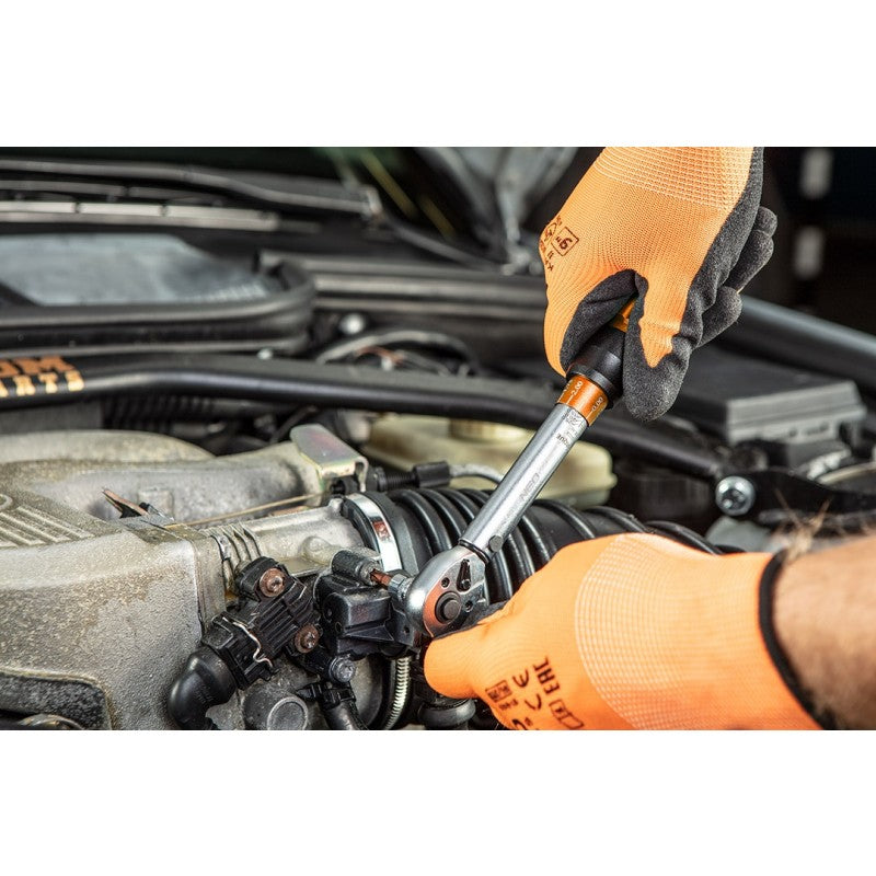 Cheie Dinamometrică Bidirecțională 1/4'' 5-25nm Set De 21 Buc.
