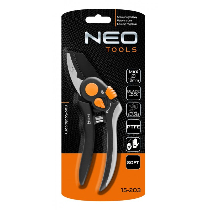 Anvil Pruning Shear 200mm Range Up To 18mm Adjustable Spacing