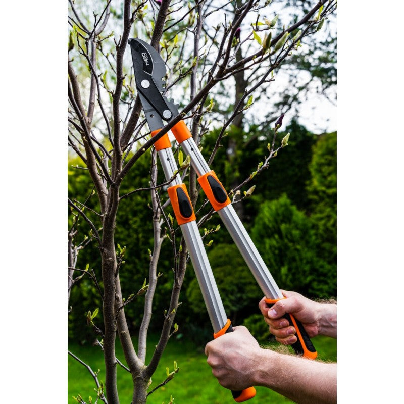Tijera de podar de derivación con alcance de 665 mm y engranaje de hasta 42 mm