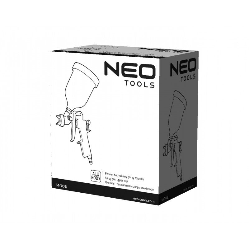Pistola Pulverizadora Tanque Superior 0,5l. Boquilla 1,4 mm