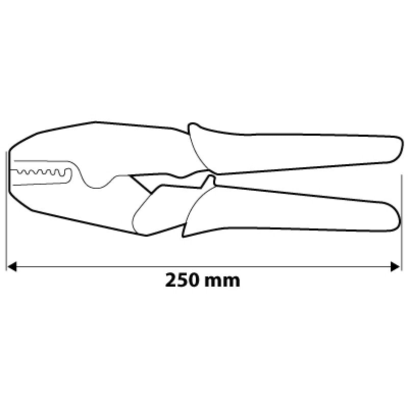 Terminál krimpelő fogó 250 mm