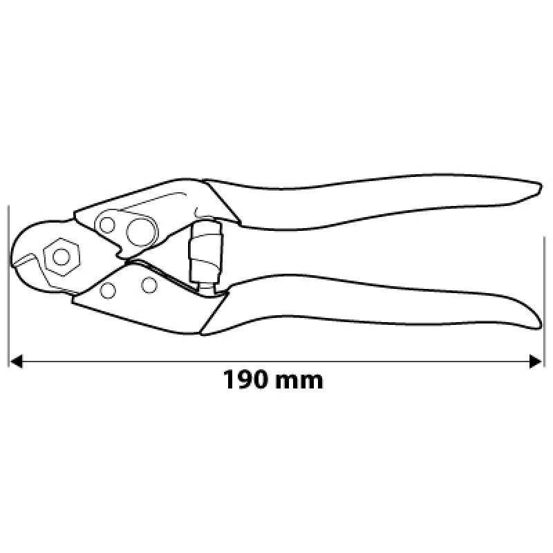 Tråd- och stålkabelsax 190mm