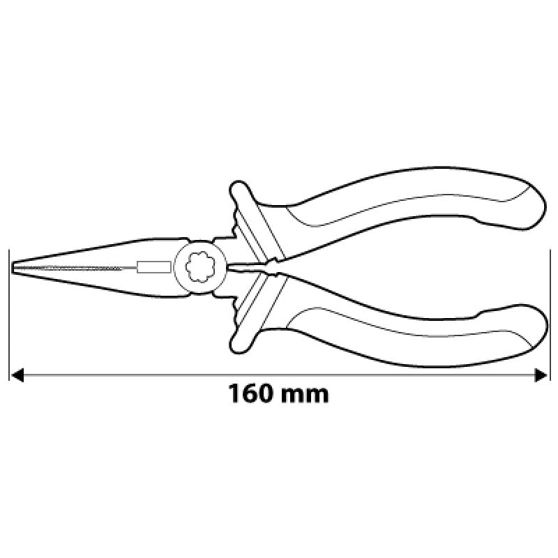 Clește drept cu nas lung 160 mm
