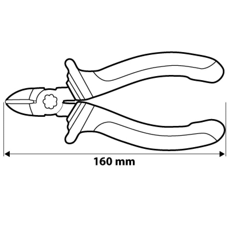Kliešte na bočné strihanie 160 mm