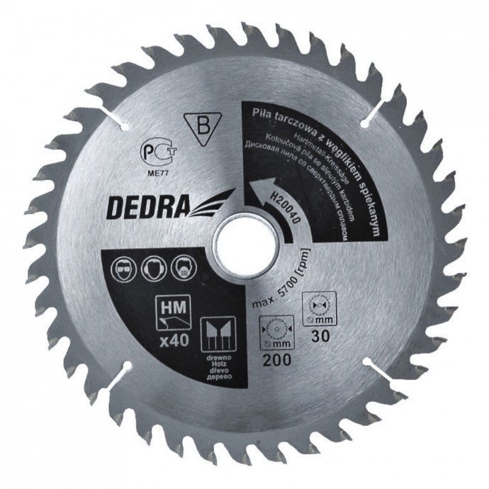 Serra circular para madeira com 24 dentes de diâmetro 180 * 20 mm
